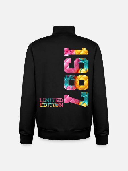 39TH BIRTHDAY LIMITED EDITION 1987 - Unisex Organic Zip Sweatshirt by Stanley/Stella - black
