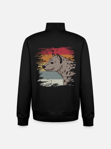 Hyäne - Unisex Organic Zip Sweatshirt von Stanley/Stella - Schwarz