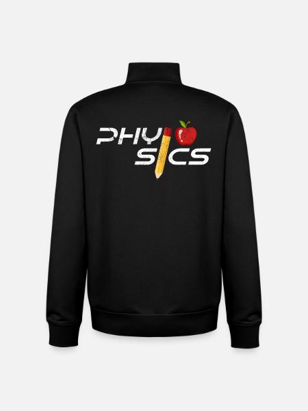 physicist - Unisex Organic Zip Sweatshirt by Stanley/Stella - black