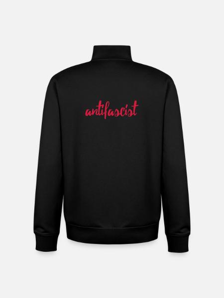 Always Antifascist - Unisex Organic Zip Sweatshirt von Stanley/Stella - Schwarz