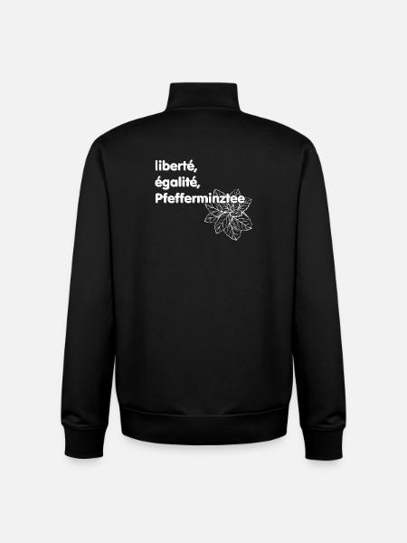Liberté Egalité Pfefferminztee - Unisex Organic Zip Sweatshirt von Stanley/Stella - Schwarz