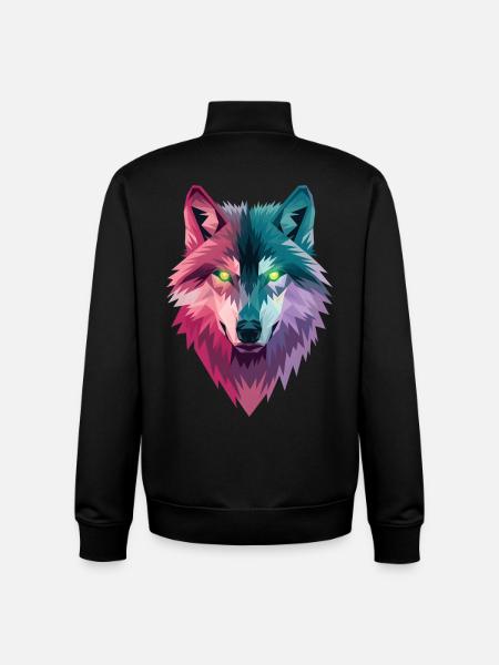 Loup - Sweat zippé unisexe en coton bio Stanley/Stella - noir