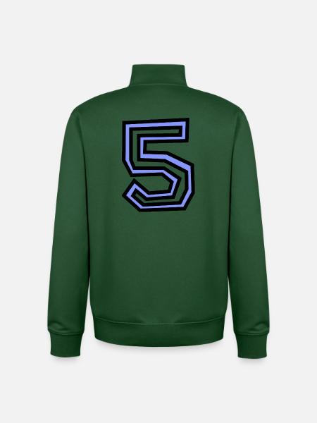 5. 5 YEARS - Unisex Organic Zip Sweatshirt by Stanley/Stella - bottle green