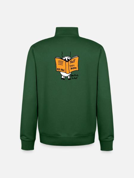 Deutsch Schof - Unisex Organic Zip Sweatshirt von Stanley/Stella - Flaschengrün