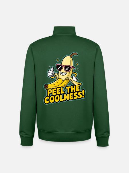 Pelez la fraîcheur ! - Sweat zippé unisexe en coton bio Stanley/Stella - vert bouteille