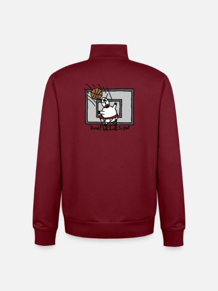Dunk ScHoF - Unisex Organic Zip Sweatshirt by Stanley/Stella - burgundy