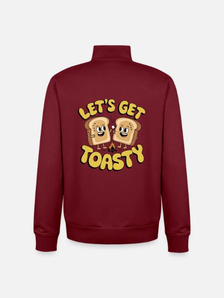 Lass uns warm werden - Unisex Organic Zip Sweatshirt von Stanley/Stella - Burgunderrot