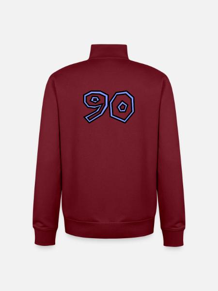 90 - Unisex Organic Zip Sweatshirt by Stanley/Stella - burgundy