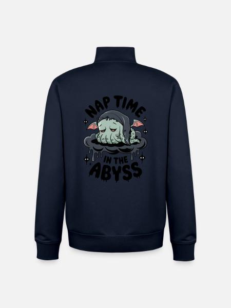 Nap Time In The Abyss - Unisex Organic Zip Sweatshirt by Stanley/Stella - navy