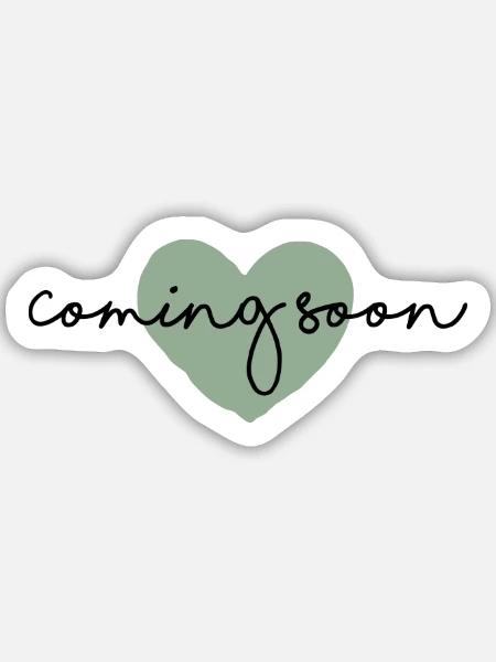 Coming soon - Babyankündigung - Sticker Größe M (15 x 15 cm) - Mattweiß