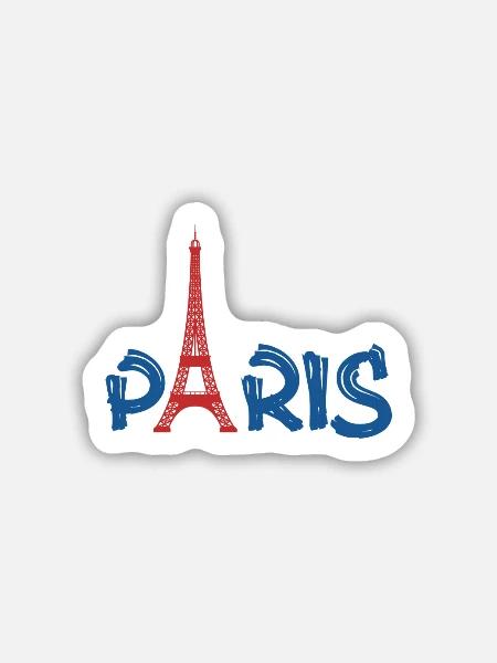 PARIS - Sticker Größe M (15 x 15 cm) - Mattweiß