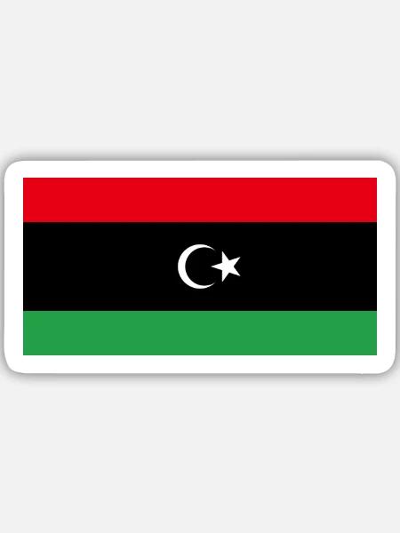 Libyen - Sticker Größe M (15 x 15 cm) - Mattweiß