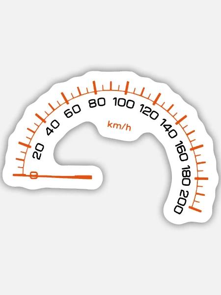 Meter - Sticker Größe M (15 x 15 cm) - Mattweiß