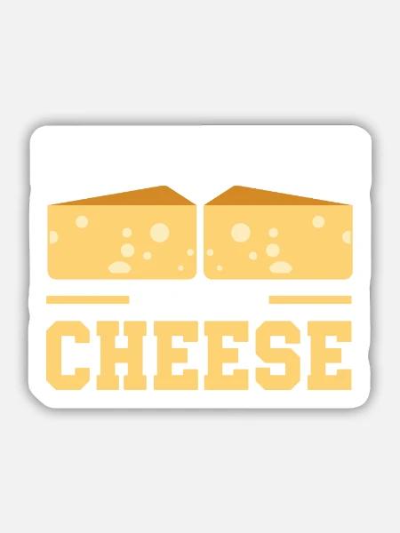 Cheese Making Cheese Lover - Sticker Größe M (15 x 15 cm) - Mattweiß