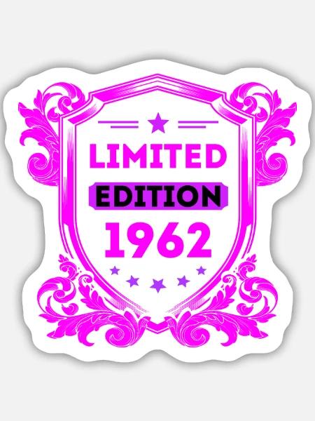 1962 - Sticker Größe M (15 x 15 cm) - Mattweiß