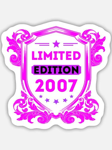 2007 - Sticker Größe M (15 x 15 cm) - Mattweiß