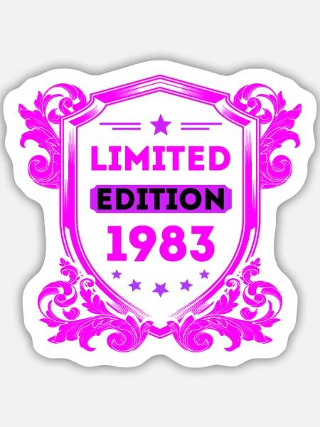 1983 - Sticker Größe M (15 x 15 cm) - Mattweiß