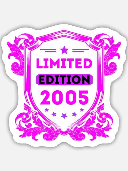 2005 - Sticker Größe M (15 x 15 cm) - Mattweiß