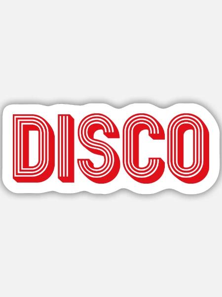 Diskothek - Sticker Größe M (15 x 15 cm) - Mattweiß