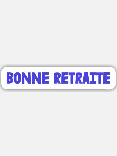 RUHESTAND. RUHESTAND. PENSIONIERT. RUHESTAND - Sticker Größe M (15 x 15 cm) - Mattweiß