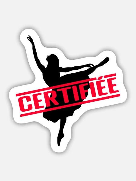 BEGLAUBIGT - Sticker Größe M (15 x 15 cm) - Mattweiß