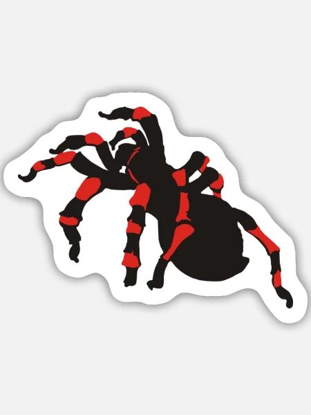spinnen - Sticker Größe M (15 x 15 cm) - Mattweiß