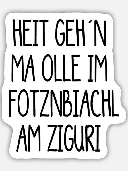 Ziguri, Löwenzahn Zigurikaffee - Sticker Größe M (15 x 15 cm) - Mattweiß