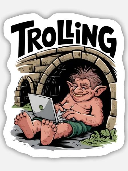 Schleppangeln - Sticker Größe M (15 x 15 cm) - Mattweiß