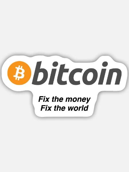 Fixthemoney - Sticker Größe M (15 x 15 cm) - Mattweiß