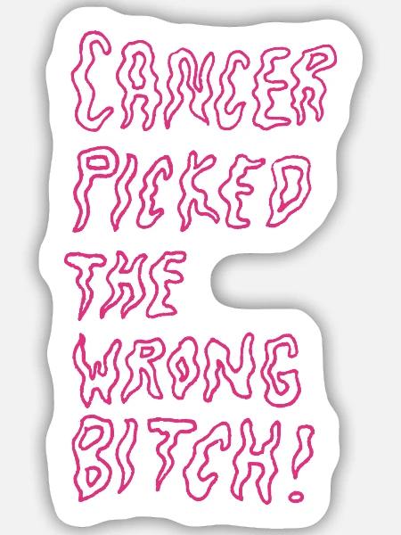 Picked the wrong - Sticker Größe M (15 x 15 cm) - Mattweiß