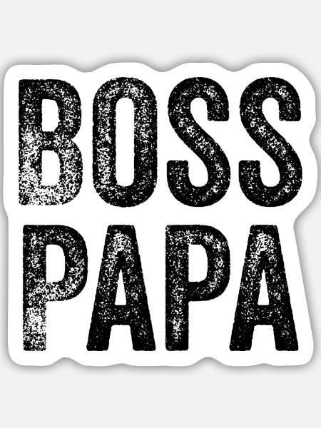 lustiger Chef-Spruch - Sticker Größe M (15 x 15 cm) - Mattweiß