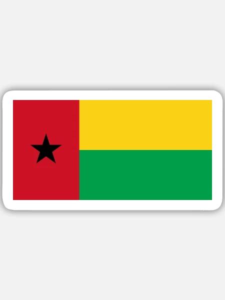 Guinea-Bissau - Sticker Größe M (15 x 15 cm) - Mattweiß