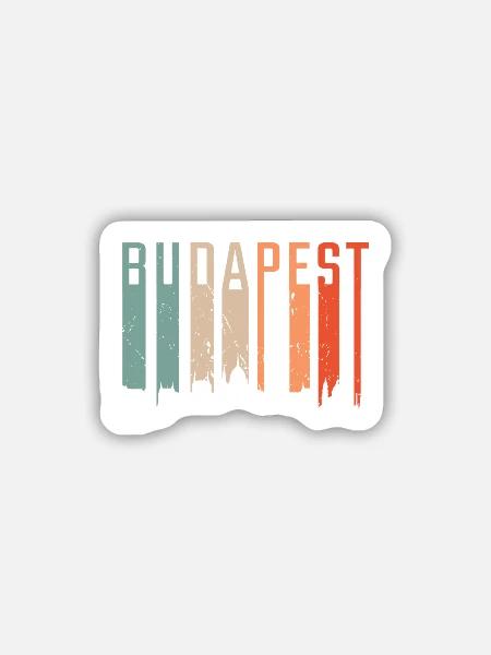 Budapest Ungarn Reise - Sticker Größe M (15 x 15 cm) - Mattweiß