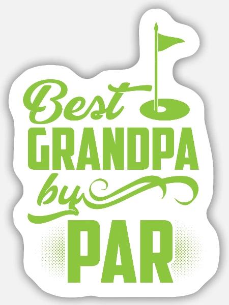 großvater - Sticker Größe M (15 x 15 cm) - Mattweiß
