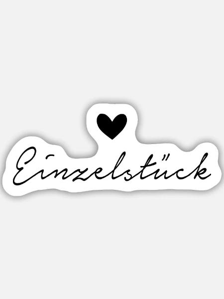 Einzelstück - Sticker Größe M (15 x 15 cm) - Mattweiß