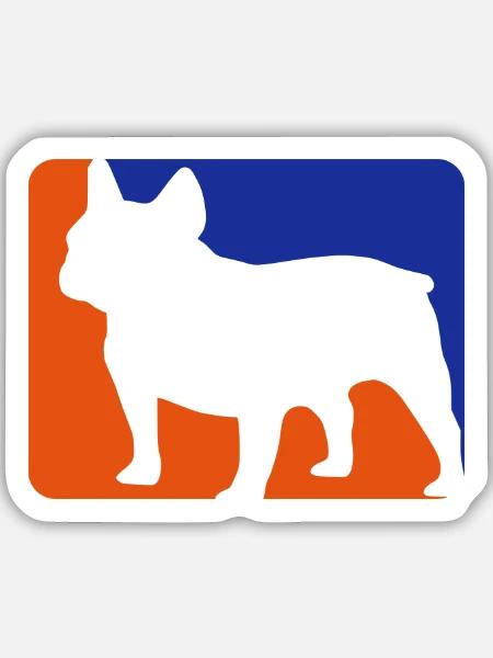french bulldog - Sticker Größe M (15 x 15 cm) - Mattweiß