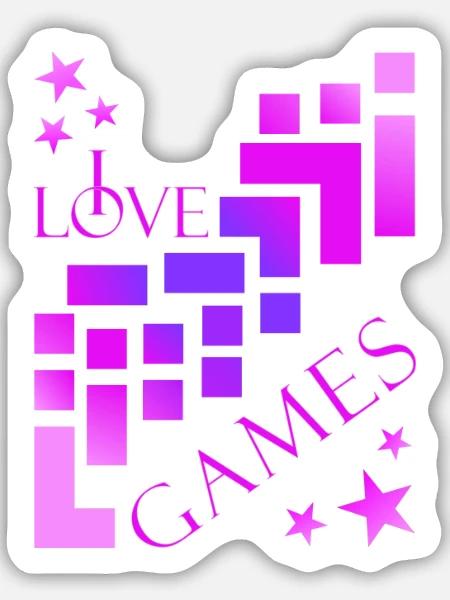 Bausteine Spieler - Sticker Größe M (15 x 15 cm) - Mattweiß
