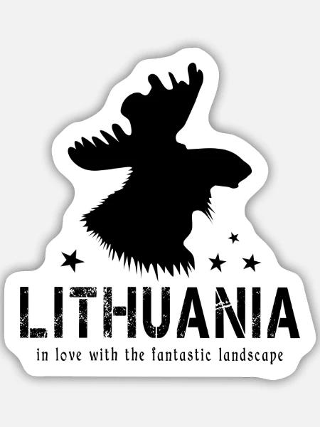 Lithuania Litauen litauisch - Sticker Größe M (15 x 15 cm) - Mattweiß