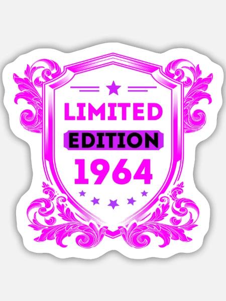 1964 - Sticker Größe M (15 x 15 cm) - Mattweiß