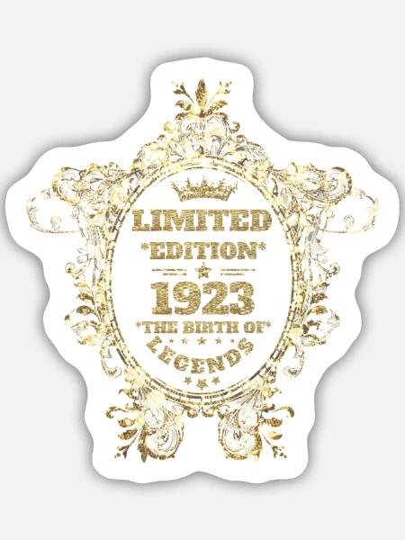 Limited Edition 1923 - Sticker Größe M (15 x 15 cm) - Mattweiß
