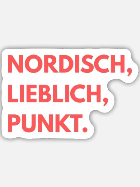 Auf den Punkt PINK - Sticker Größe M (15 x 15 cm) - Mattweiß