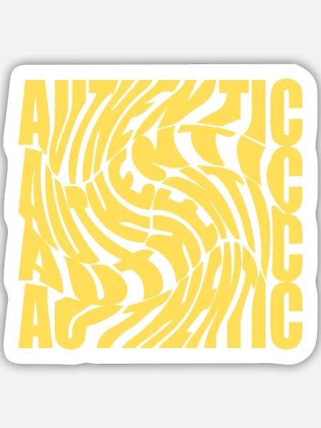 Echt - Sticker Größe M (15 x 15 cm) - Mattweiß