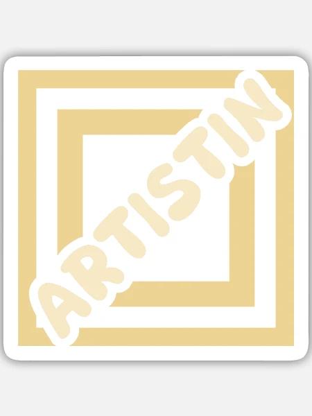 Geschenk für Artistin - Sticker Größe M (15 x 15 cm) - Mattweiß