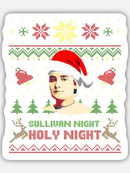 Anne Sullivan Sullivan Heilige Nacht - Sticker Größe M (15 x 15 cm) - Mattweiß