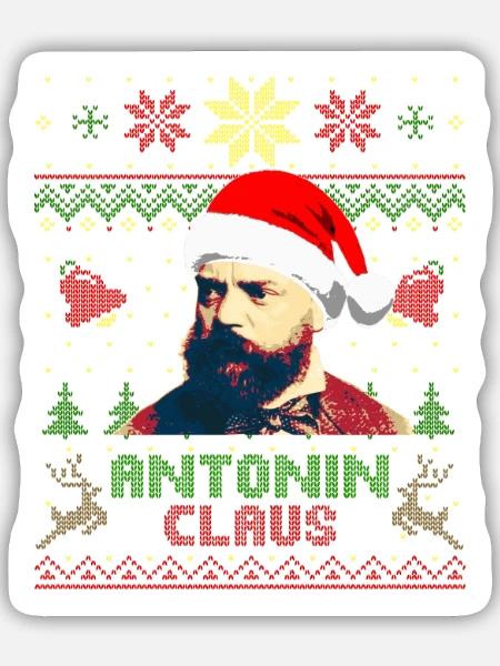 Antonin Dvořák Antonin Claus - Sticker Größe M (15 x 15 cm) - Mattweiß