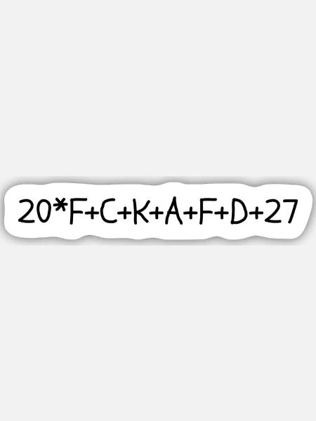 20-FCK-AFD-27_STERNSINGER_-_CHRISTEN_GEGEN_AFD- - Sticker Größe M (15 x 15 cm) - Mattweiß