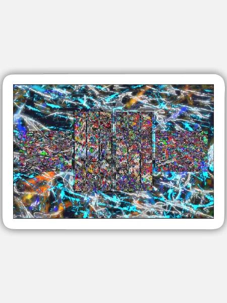 jschichtigkeit - Sticker Größe M (15 x 15 cm) - Mattweiß