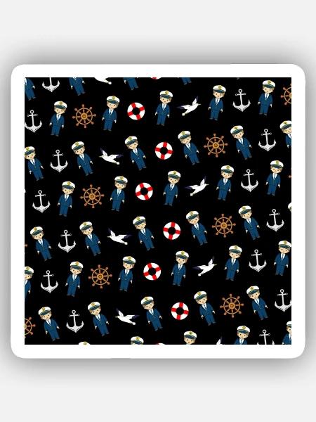 Marine - Sticker Größe XS (5 x 5 cm) - Mattweiß