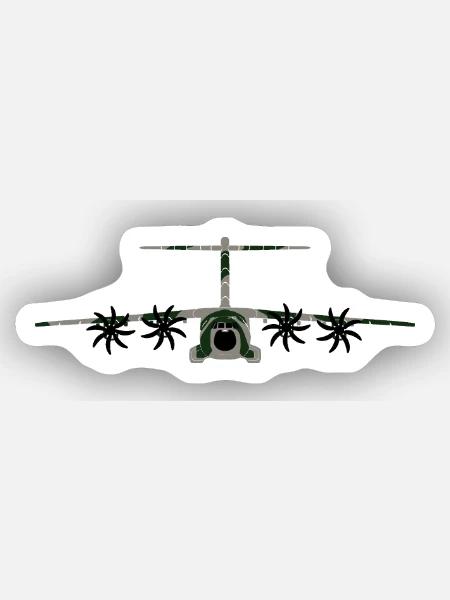 A400M camoflage - Sticker Größe XS (5 x 5 cm) - Mattweiß