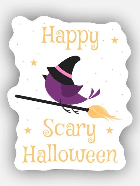 Gruseliges Halloween - Sticker Größe XS (5 x 5 cm) - Mattweiß